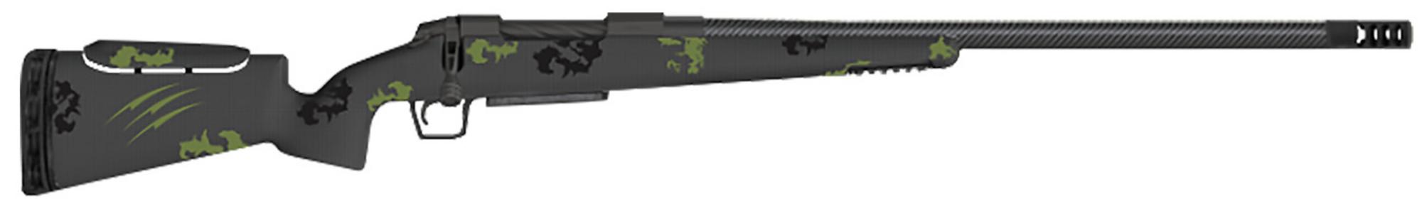 Fierce Carbon Rival XP Bolt Action Rifle FCRXP7MMBC22BF, 7mm BC, 22" Threaded, Forest Camo Carbon Stock