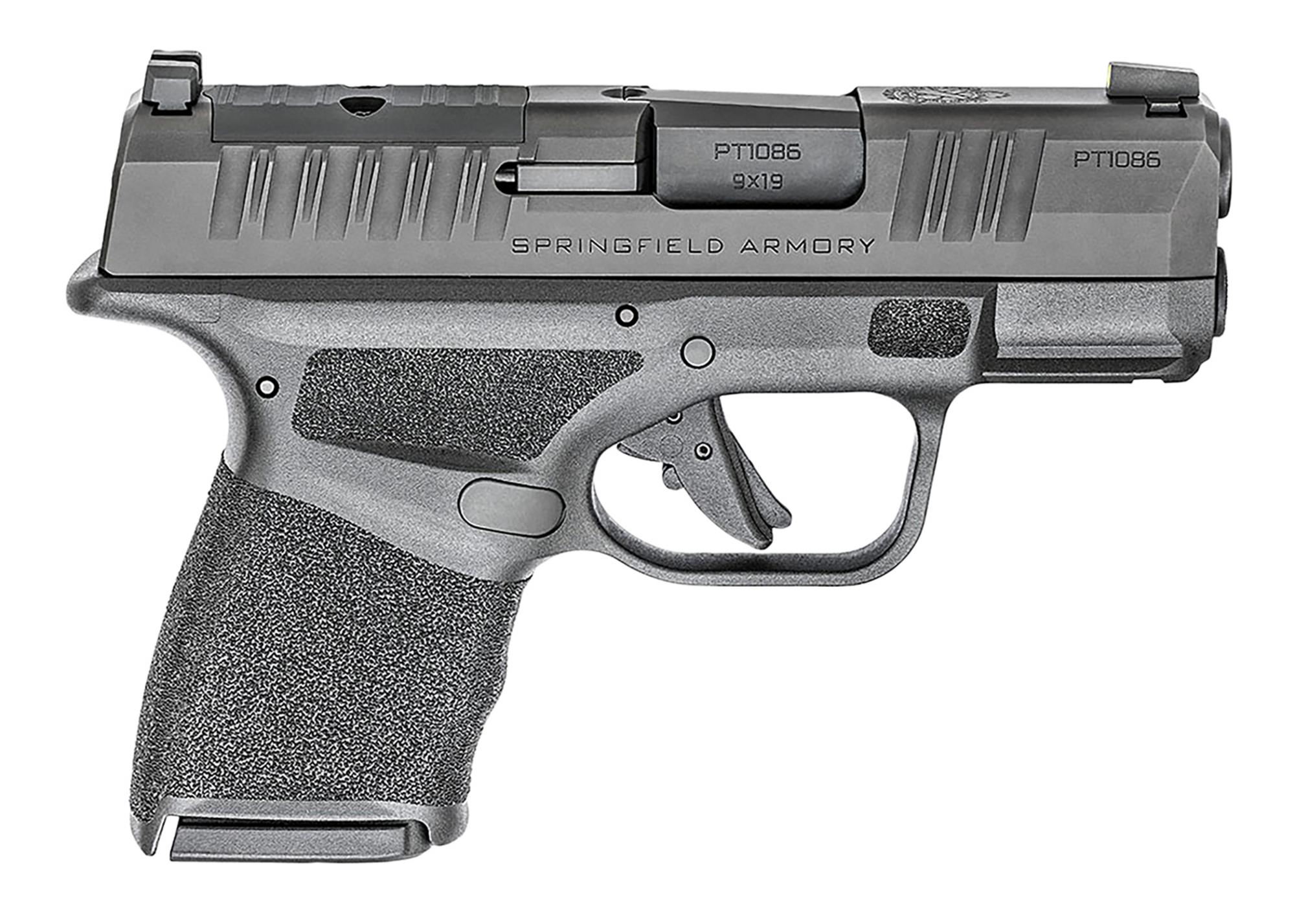 Springfield Hellcat Gear-Up Bundle HC9319BOSPGU25, 9mm, 3", Adaptive Texture Grips, Black Finish, Crimson Trace CTS-1500, 5 Mags&Range Bag, 13 Rds