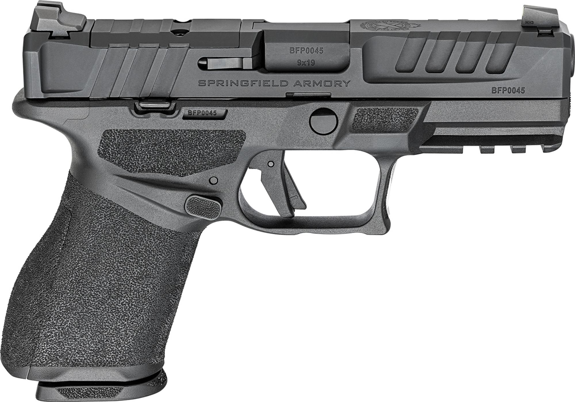 Springfield Echelon Compact Gear Up 25 Pistol EC9409BUGU25, 9mm, 4", w/ Crimson Trace CTS-1500 Red Dot, Textured Grips, Black Finish, 15 Rds
