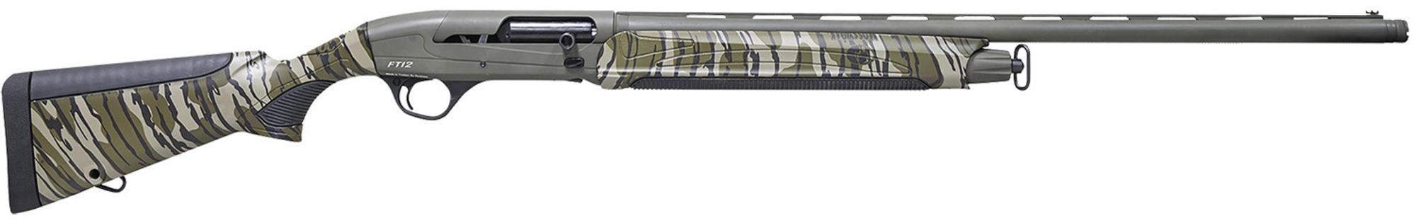 Pointer Field Tek 12 Shotgun REXPFT12CAMO, 12 Gauge, 28", 3" Chmbr, OD Green Cerakote Aluminum Receiver, Fixed Mossy Oak Bottomland Synthetic Stock