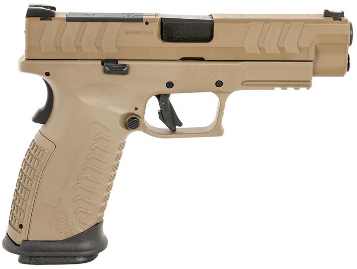 Springfield XDM Elite OSP Pistol XDME94510FHCOSP, 10mm, 4.5", Optic Ready, FDE Interchangeable Backstrap Grips, Flat Dark Earth Finish, 16 Rds