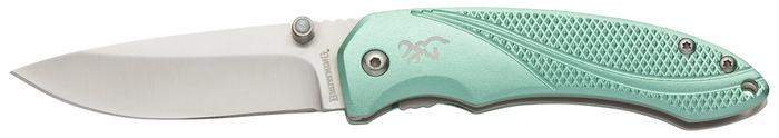 Browning Allure Drop Point EDC Knife w/Mint Green Textured Handle (3220360)