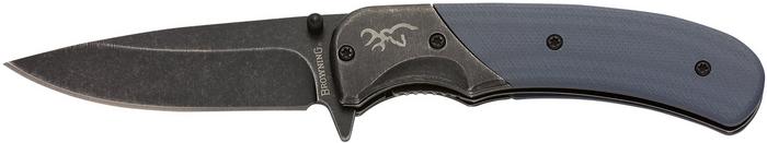 Browning The Range Drop Point EDC Knife w/Black/Blue Handle (3220365)
