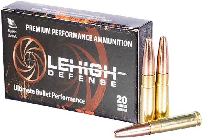 LeHigh Defense Rifle Ammunition LA300BLK198CF, 300 Blackout, Controlled Fracturing, 198 gr, 1050 fps, 20 Rd/Bx