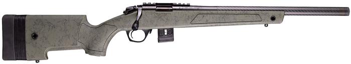 Bergara BMR X Bolt Action Rifle BMR010, 22 WMR, 18" Threaded, Carbon, Black w/ Green Stock, 10 Rds