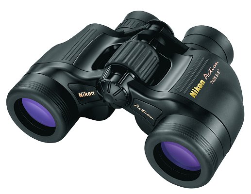 Nikon Action Binoculars 7215, 7x, 35mm, BaK 4 Prism, Black Rubber Armor