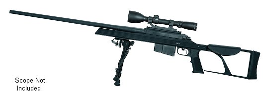 Armalite AR-30 Sniper Rifle 30M308, 308 Win Mag, 26", Bolt Action, Black, Three Section Stock, Black Steel Finish, 5 Rds, Bipod/Scope not Included