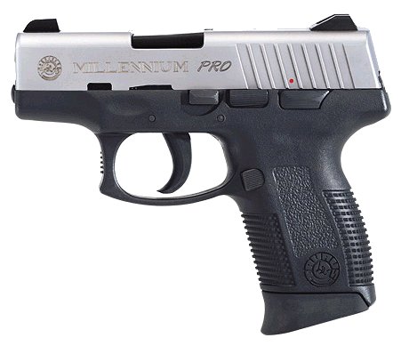 Taurus PT-745 Millenium Pro Compact Pistol 1745039, 45 ACP, 3.25", Polymer Grip, Stainless Finish, 6 Rd
