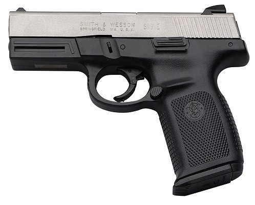 Smith & Wesson Sigma 9VE Pistol 220025, 9mm, 4", Polymer Grip, Stainless Slide/Black Frame, 16 Rd