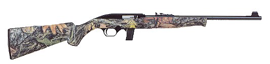 Mossberg 702 Plinkster Semi-Auto Rifle 37012, 22 LR, 18", Syn.( Mo New Break-Up) Stock, Blue Finish, 10 Rds