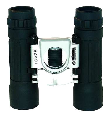 Konus Ruby Coated Binoculars 2008, 10x, 25mm, Roof Prism, Black
