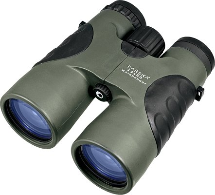 Barska Atlantic Binoculars AB10142, 12x, 50mm, BaK 4 Roof Prism, Green Rubber Armor