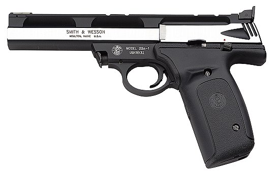 Smith & Wesson 22A Rimfire Pistol 107437, 22 LR, 5 1/2", Rubber Grip, Two-Tone Finish, 10 Rd