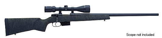 CZ 527 Varmint Bolt Action Rifle 03049, 204 Ruger, 24" Hvy BBL, Matte Black w/Dark Green Webbing Stock, Blue Finish, 5 Rds