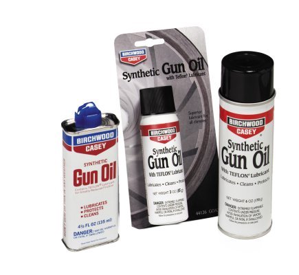 Birchwood Casey 44135 Aerosol Synthetic Gun Oil With PTFE Lubricant 6 oz