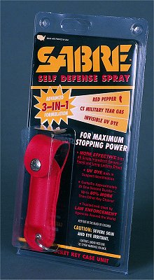 Security Equipment CS Tear Gas/Red Pepper/UV Dye Spray .54 Ounces SPKC14