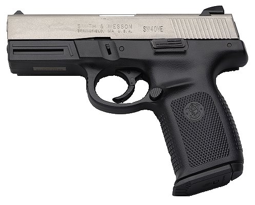 Smith & Wesson Sigma SW40VE Pistol 120023, 40 Smith & Wesson, 4", Polymer Grip, Stainless Slide/Black Frame, 10 Rd