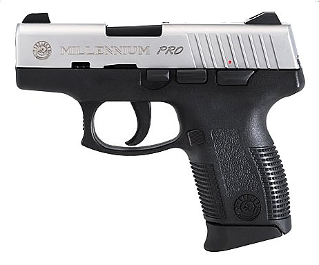 Taurus PT-111 Millenium Pro Pistol 1111039P, 9mm, 3.25", Polymer Grip, Matte Stainless Slide Finish, 10 Rd