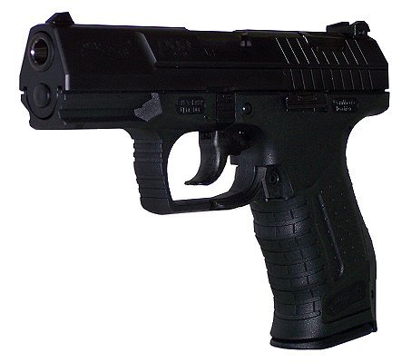 Walther P99 Semi-Auto Pistol WAP77010, 9mm, 4", Polymer Grip, Blue Finish, 15 Rd