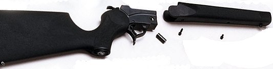 Thompson Center Encore Rifle Frame Assembly 1808, Black synthetic Stock, Blue Finish