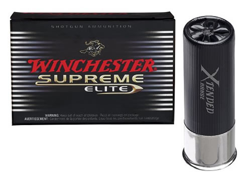 Winchester Supreme Extended Range High Density Waterfowl SWXR1234, 12 Gauge, 3", 1-3/8 oz, 1450 fps, #4 High Density Shot, 10 Rd/bx