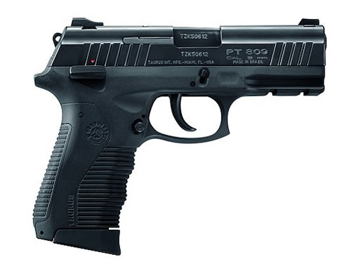 Taurus 809 Semi-Auto Pistol 1809049, 9mm, 4", HaRd Rubber Grip, Stainless Finish, 17 Rd