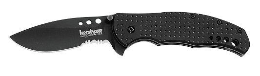 Kershaw Boa Folder Knife w/Partially Serrated Edge/Thumb Stud & Pocket Clip 1580ST