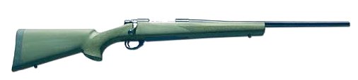 Howa M-1500 Rifle w/Hogue Stock HGR61203+, 22-250 Remington, 22", Bolt Action, Hogue OverMolded Stock, Green/Black Finish, 5 Rds