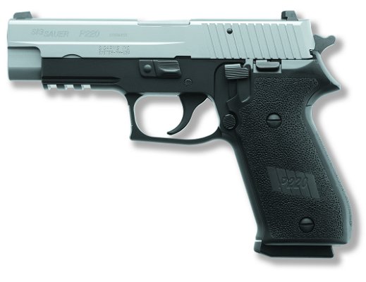 Sig P220 Pistol 220R45TSS, 45 ACP, 4.4 in, Polymer Grip, Two-Tone Finish, Night Sights, 8 Rd