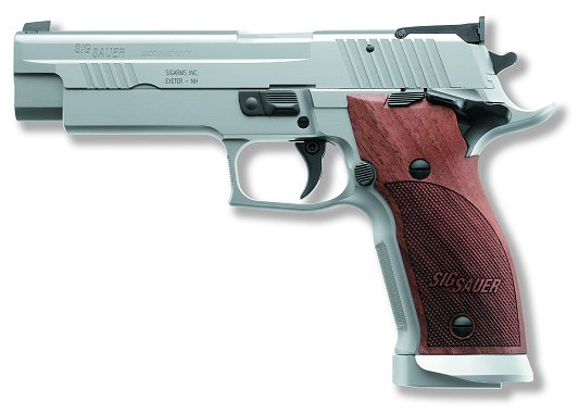 Sig P226 X-5 Pistol 226X59L1, 9mm, 5 in, Wood Grip, Stainless Finish, Adj Sights, 19 Rd