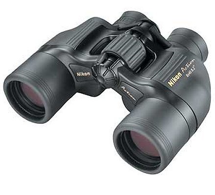 Nikon Action Binoculars 7216, 8x, 40mm, BaK 4 Porro Prism, Black Rubber
