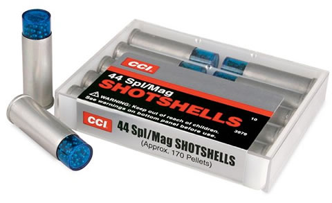 CCI Shotshell Handgun Ammunition 3979, 44 Remington Mag, #9 Shot, 140 GR, 1000 fps, 10 Rd/bx