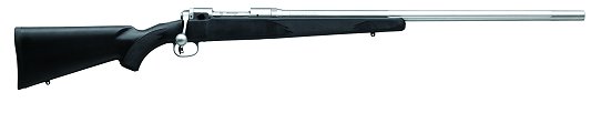 Savage 12FVSS Varmint Rifle 01287, 22-250 Rem, 26" Heavy Fluted Barrel, Bolt Action, Black Syn Stock, Stain Steel Finish, 4 Rds