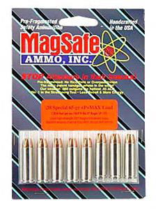 Magsafe Ammo 9MM-MAX, 9mm +P, Max Load, Pre-Fragmented Bullet, 64 GR, 1950 fps, 8-Pack