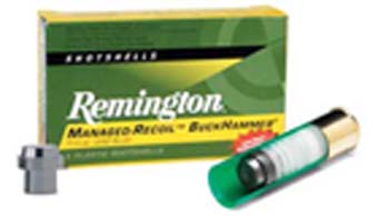 Remington Express Managed Recoil BuckHammer Rifle Slug RL12LSS, 12 Gauge, 2-3/4", 1-1/8 oz, 1350 fps, Lead Slug, 5 Rd/bx