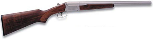 Stoeger Coach Gun Side x Side Shotgun ST31471, 12 Gauge, 20", 3" Chmbr, A Grade Satin Walnut Stock, Matte Nickel/Brown Eng. St Finish