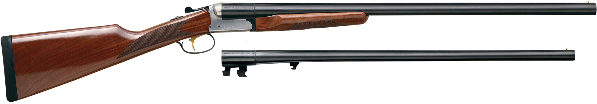 Stoeger Uplander Combo Side x Side Shotgun ST31207, 12|20 Gauge, 28", 3" Chmbr, AA Grade Gloss Walnut Stock