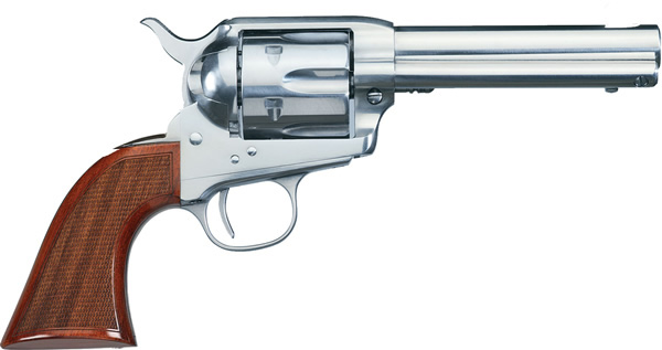 Uberti 1873 Cattleman El Patron Cowboy Mounted Shooter Revolver U349895, .357 Magnum, 3.5", Walnut Grip, Stainless Finish