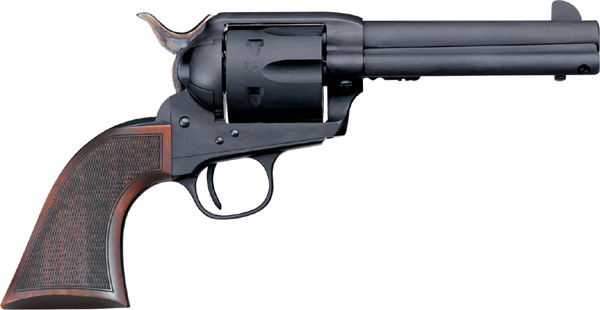 Uberti 1873 Cattleman Chisolm Revolver U356033, 45 Colt, 4.75", Matte Stock, Walnut Checkered Finish