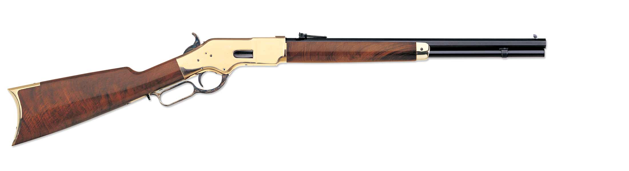 Uberti 1866 Yellowboy Short Rifle Brass U342340, .45 Colt, 20", A Grade Stock