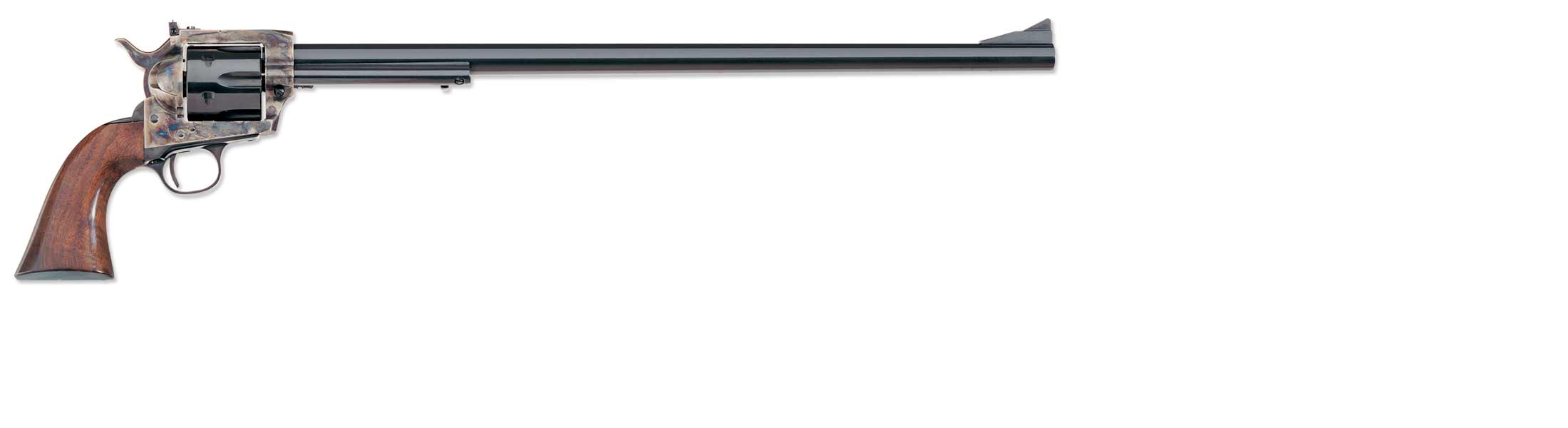 Uberti 1873 Cattleman Buntline NM Steel Revolver U344060, 357 Magnum, 18", One Piece Walnut Stock, Blued Finish