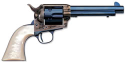 Uberti 1873 Cattleman II Charcoal Revolver U356118, 45 Colt, 5.5", Pearl Style Stock, Charcoal Blue Finish