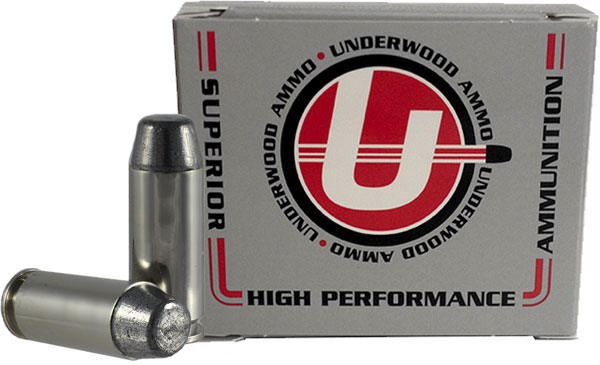 Underwood Handgun Ammunition UA242, 10mm, Hard Cast Flat Nose, 220 GR, 1200 FPS, 20 Rd/Bx