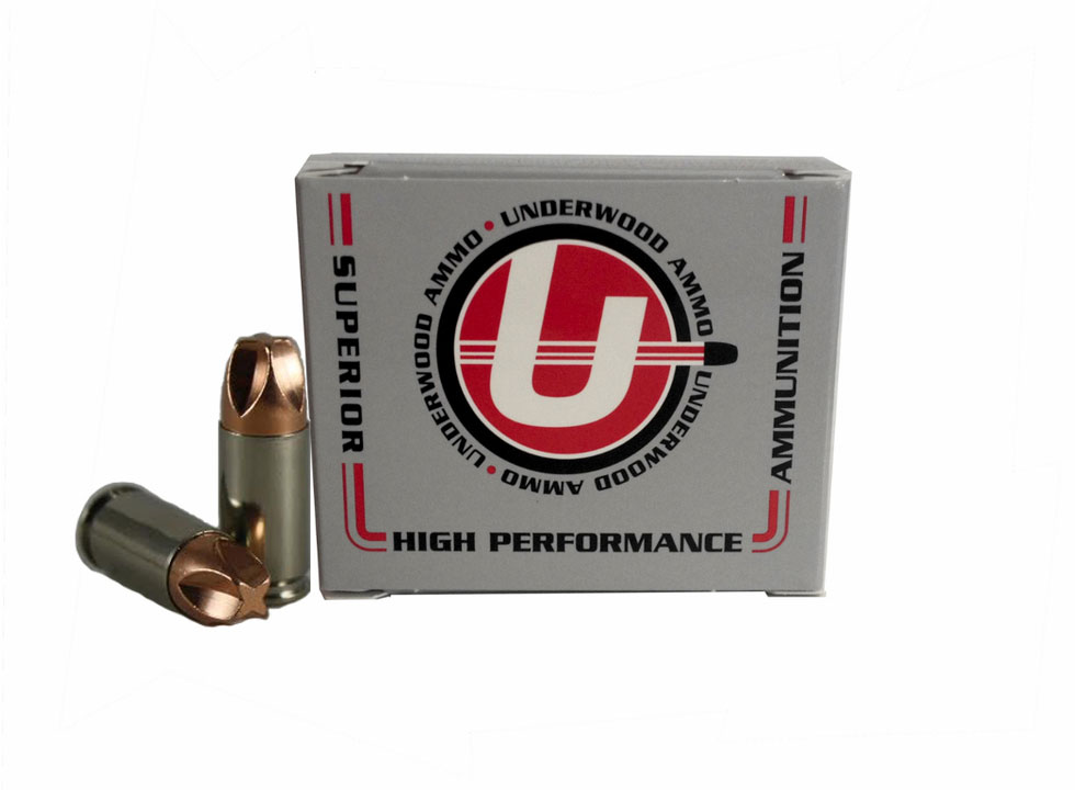 Underwood Handgun Ammunition UA816, 9MM +P, Xtreme Defender, 90 GR, 1475 fps, 20 Rds/bx