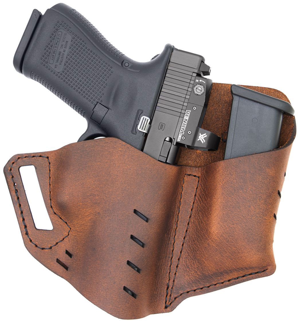 Versacarry Commander Pro OWB Holster w/Mag Pouch, Brown, Size 4 (62104)
