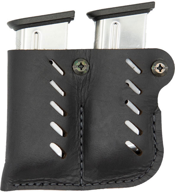Versacarry Adjustable Double Stack Double Magazine Pouch, Black (71222)