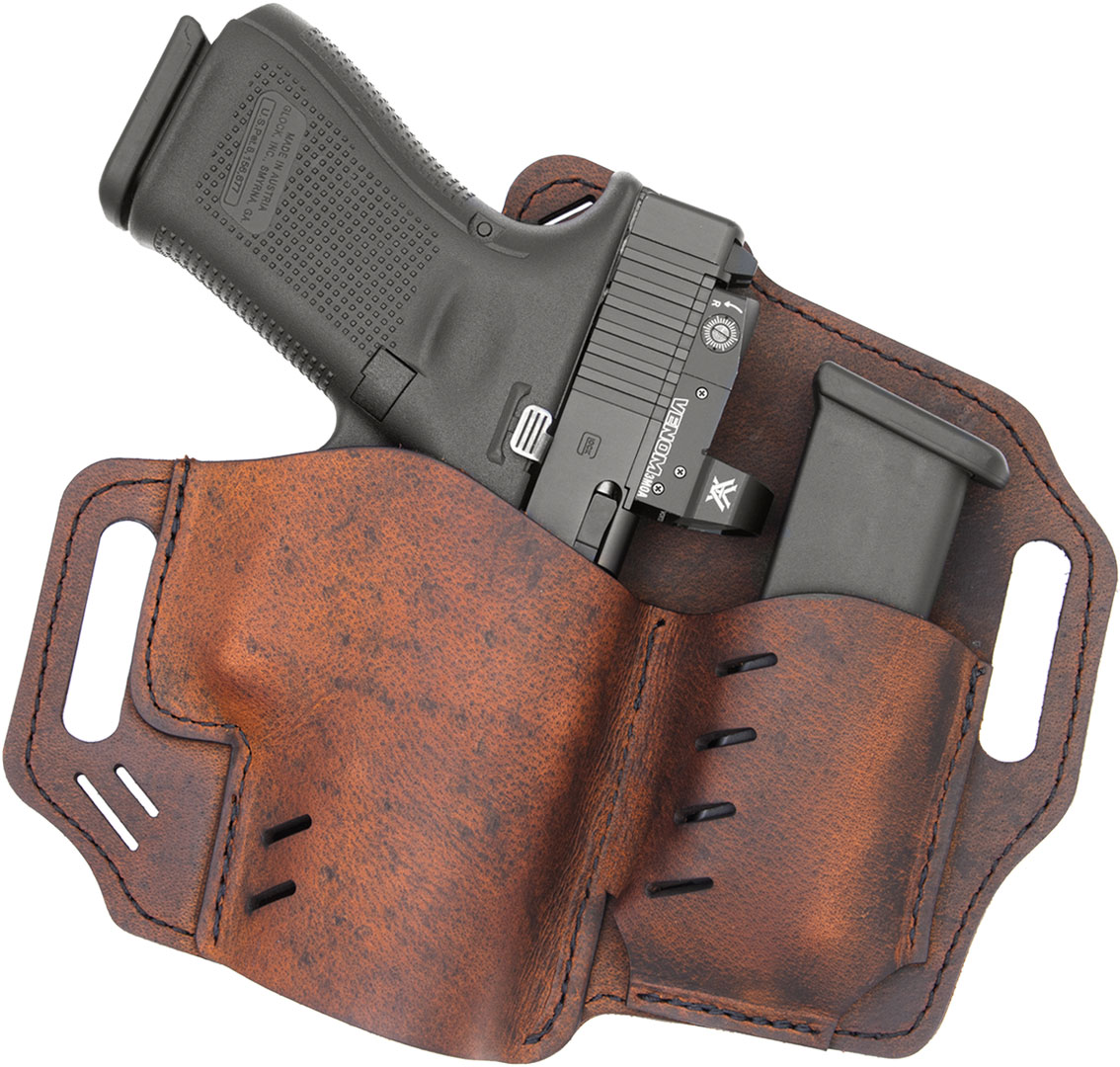 Versacarry Guardian OWB Holster w/Mag Pouch, Brown, Size 3 (GM3BRN)