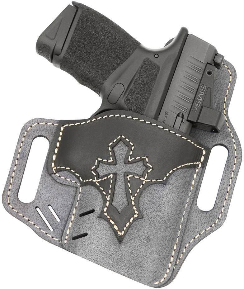 Versacarry Guardian OWB Holster, Arc Angel Design, Grey Base/Black Patch, Size 2 (UGA2GRY)