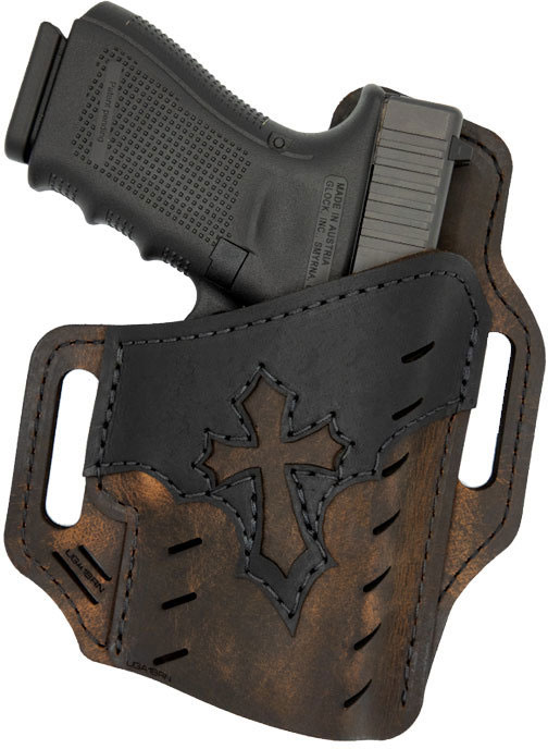 Versacarry Underground Premium Guardian OWB Holster, Arc Angel, Size 3, Brown/Black Leather (UGA3BRN)