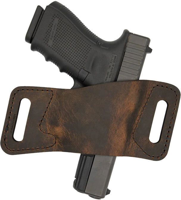 Versacarry Rapid Slide S1 Holster, Outside The Waistband, Ambidextrous, Brown, Size 3  (WBAOWB23)